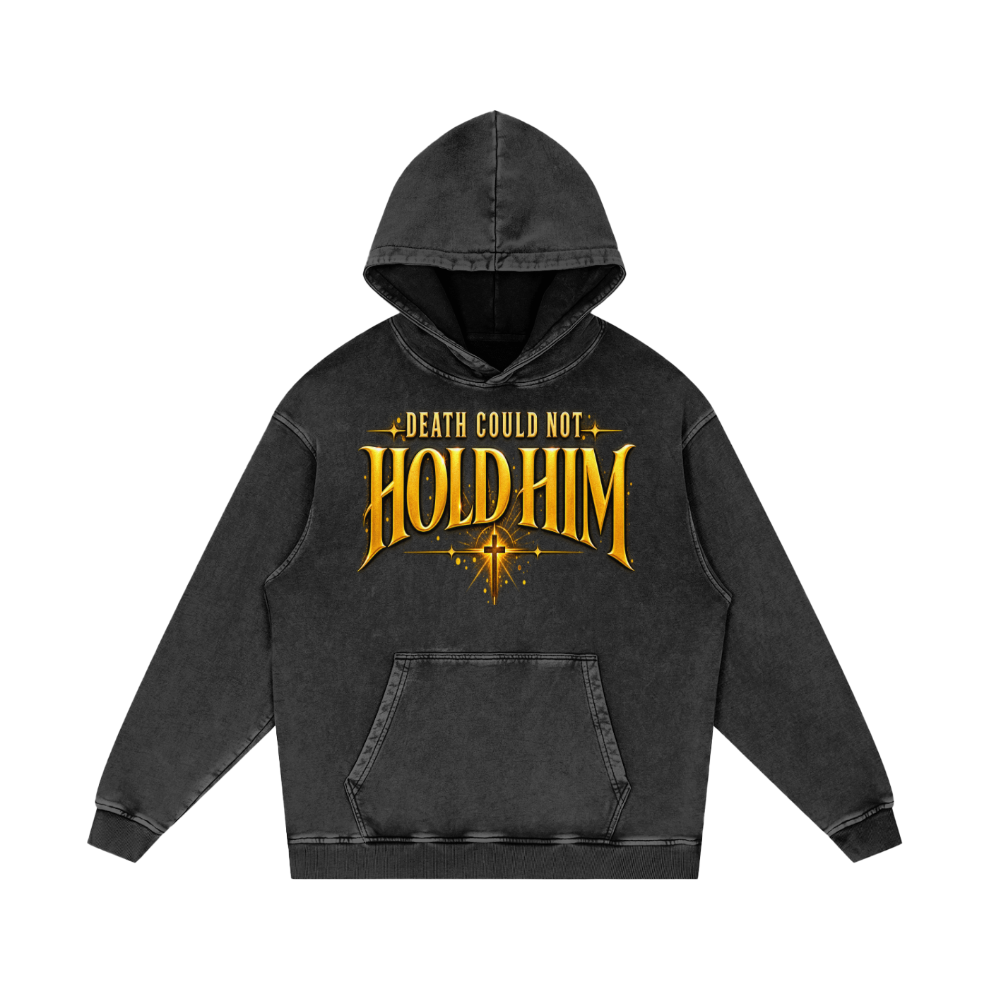 RISEN heavyweight Christian hoodie inspired by Matthew 28:6