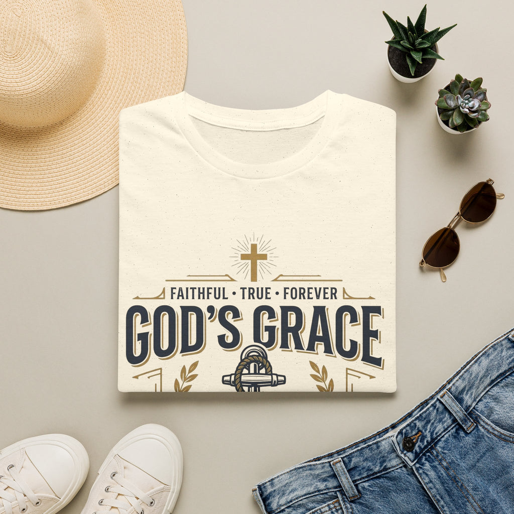 God's Grace T-Shirt — Faithful, True & Forever Christian Tee
