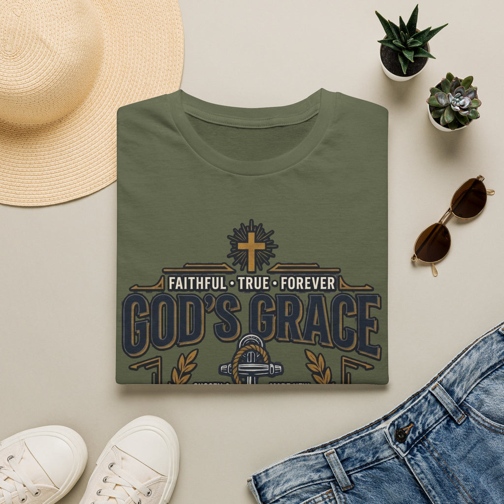 God's Grace T-Shirt — Faithful, True & Forever Christian Tee