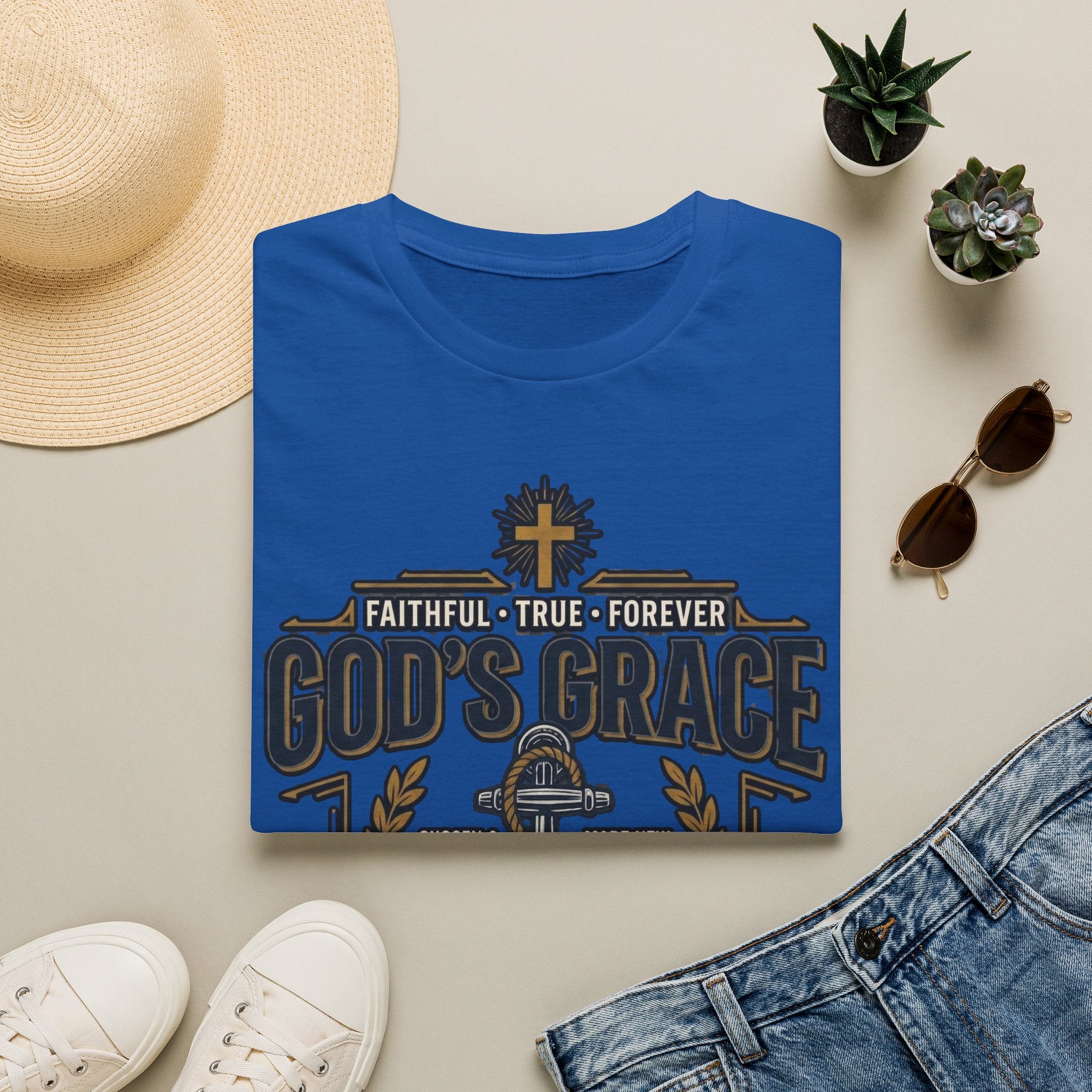 God's Grace T-Shirt — Faithful, True & Forever Christian Tee