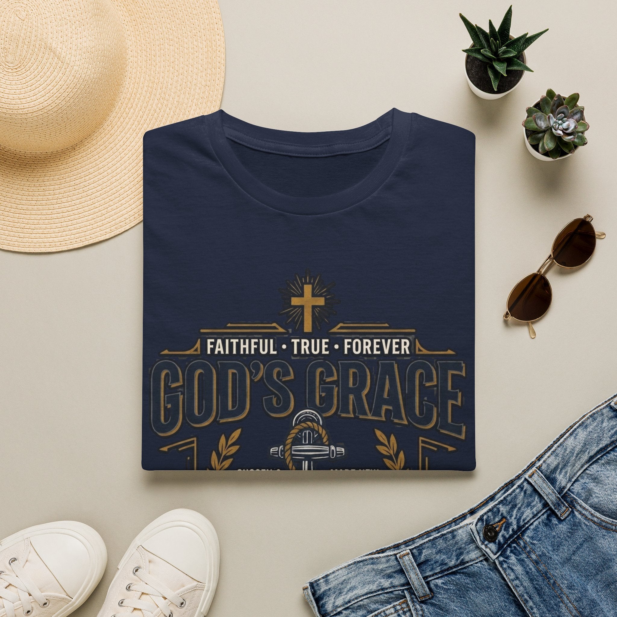 God's Grace T-Shirt — Faithful, True & Forever Christian Tee