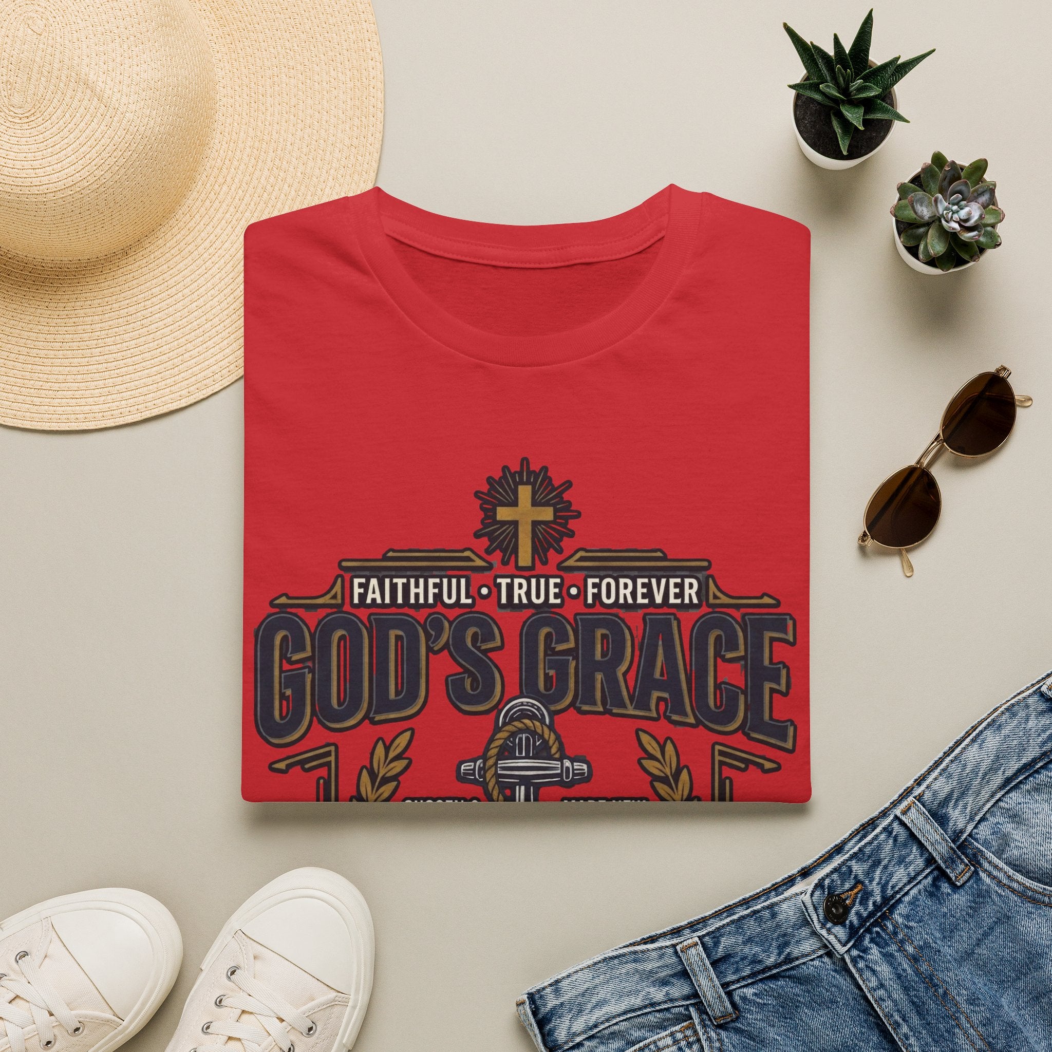 God's Grace T-Shirt — Faithful, True & Forever Christian Tee