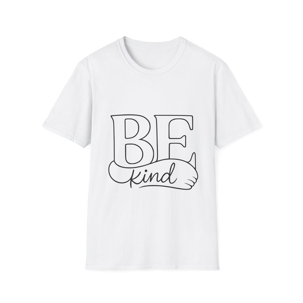 T-Shirt - BE Kind Outline Graphic Tee — Positive Message, Casual Everyday Wear