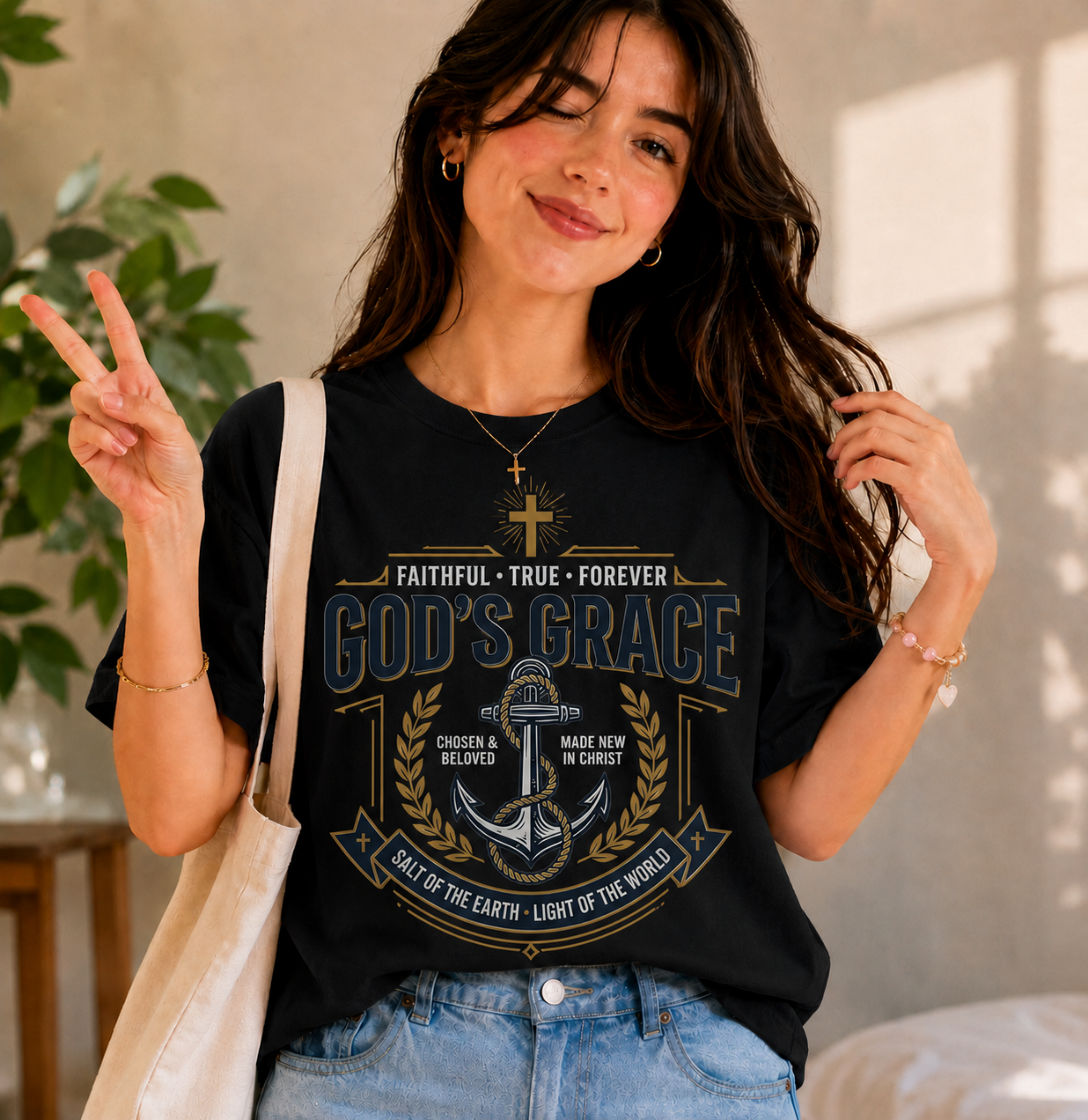 God's Grace Christian T-shirt with faith-inspired graphic