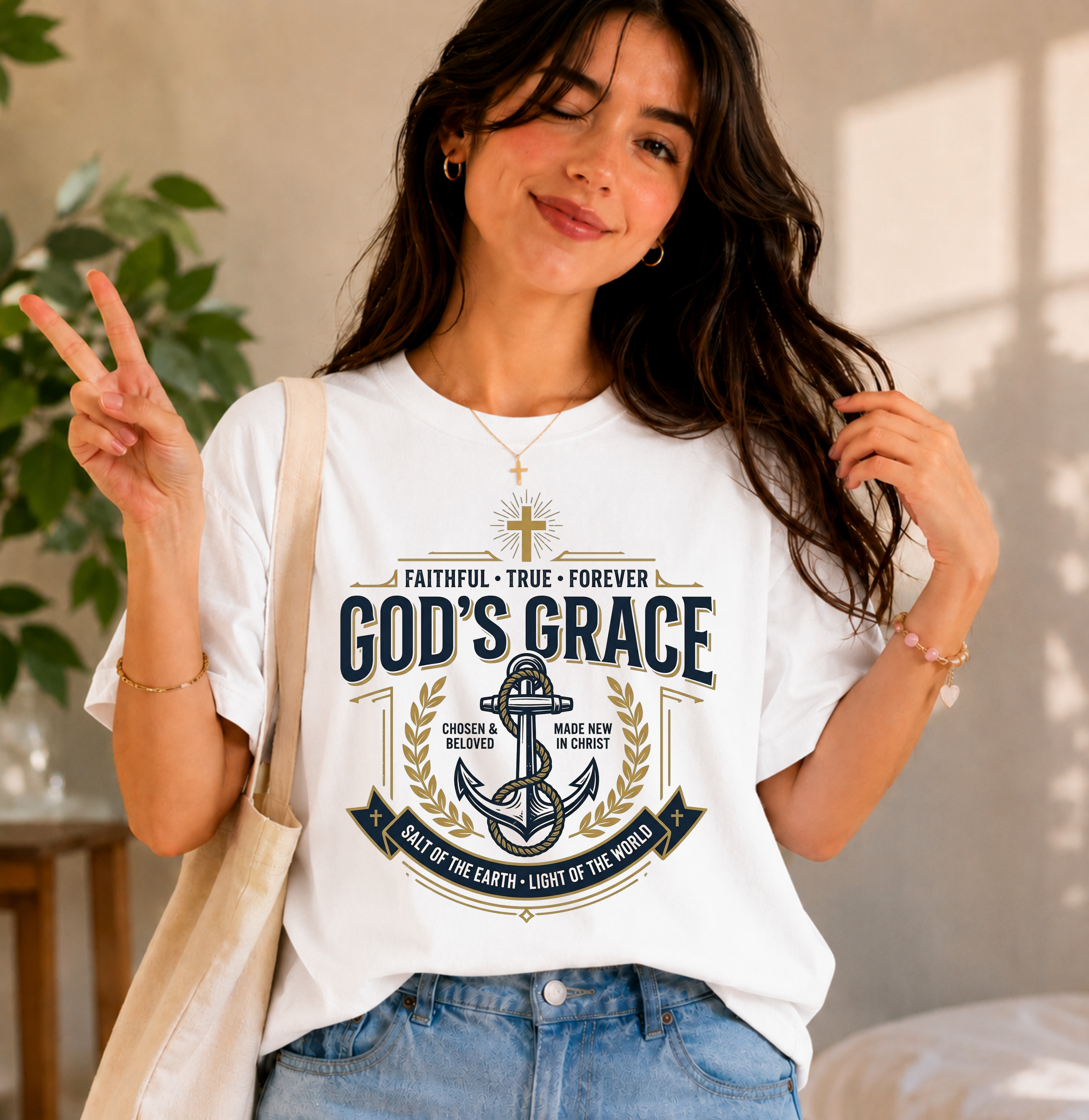 God's Grace Christian T-shirt with faith-inspired graphic