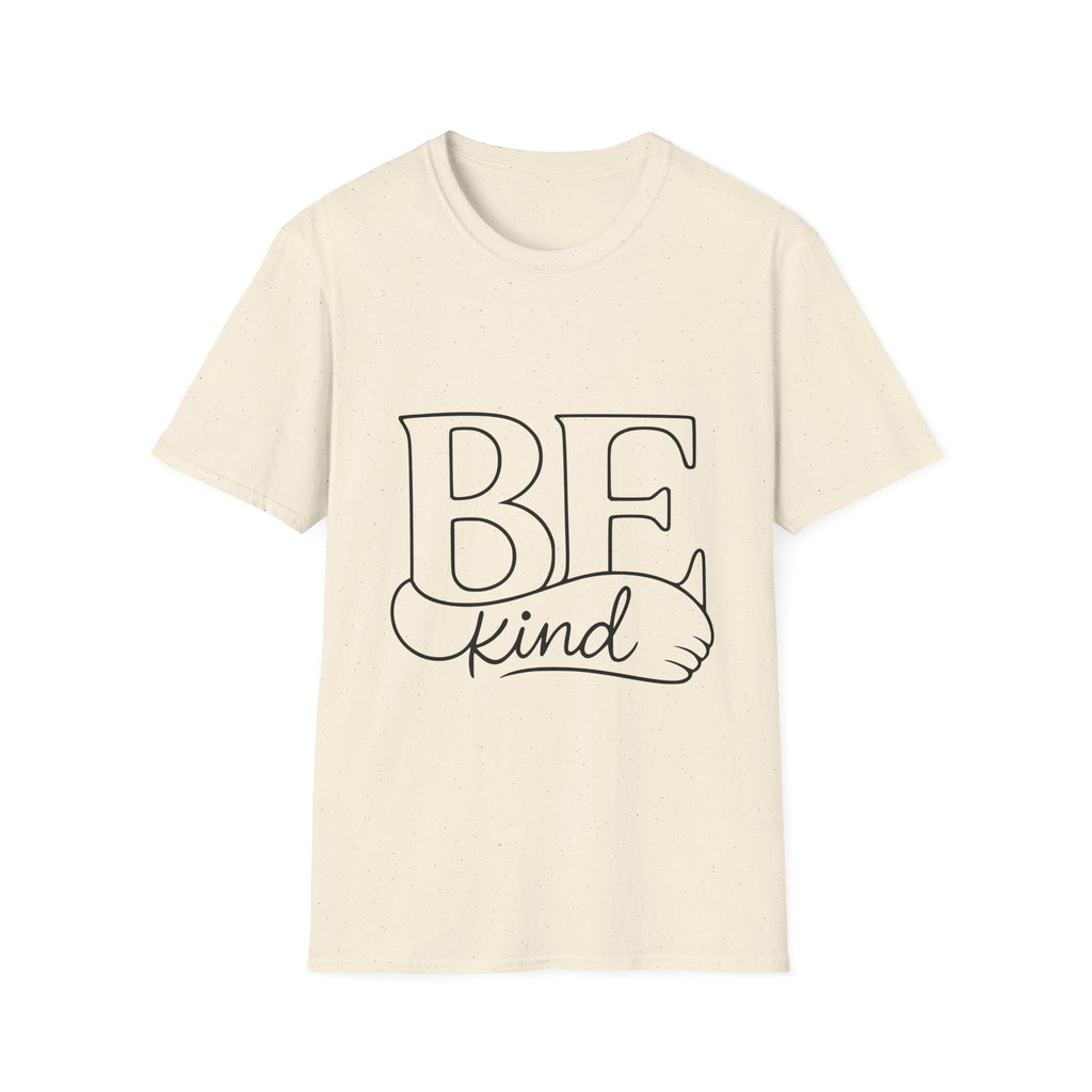 T-Shirt - BE Kind Outline Graphic Tee — Positive Message, Casual Everyday Wear