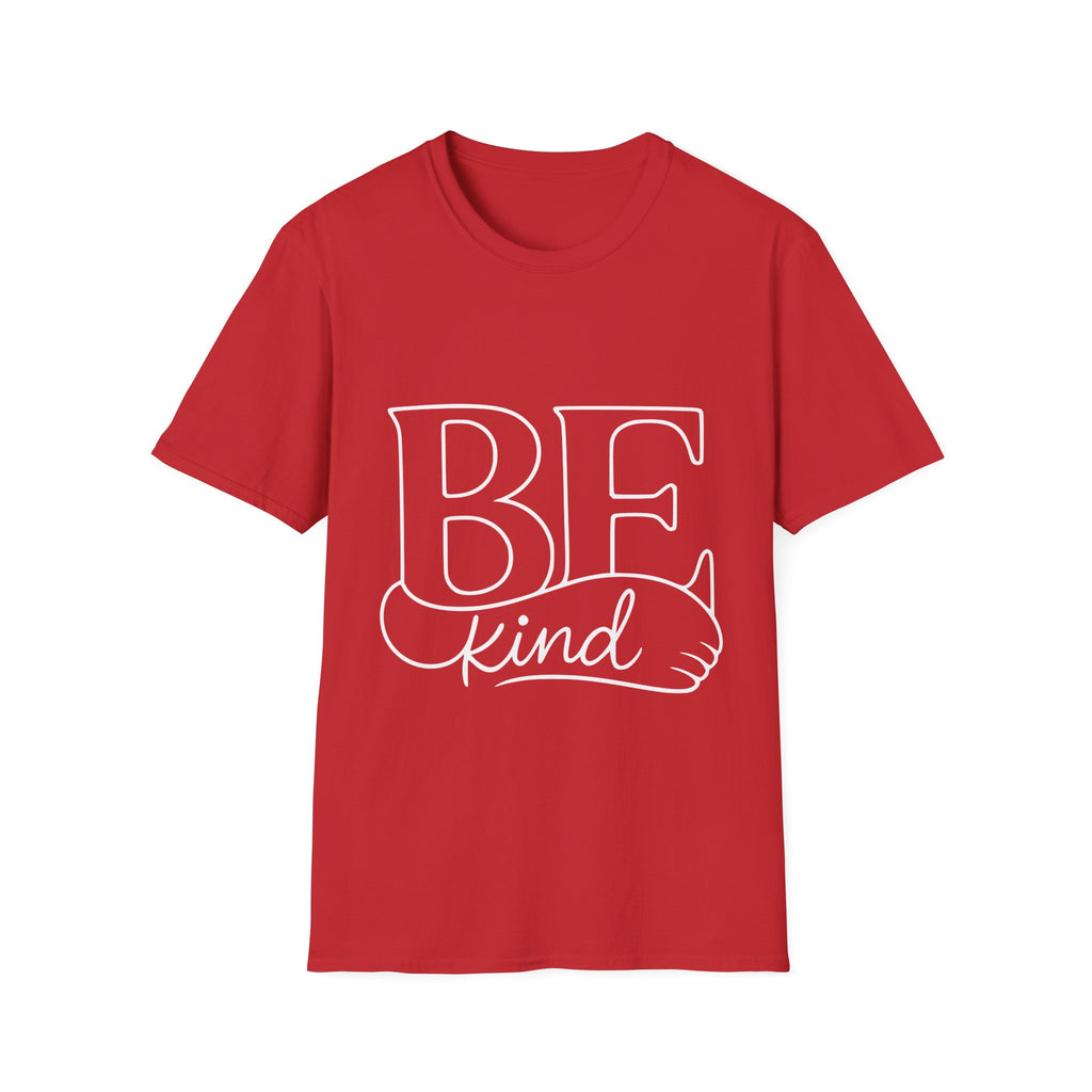 T-Shirt - BE Kind Outline Graphic Tee — Positive Message, Casual Everyday Wear