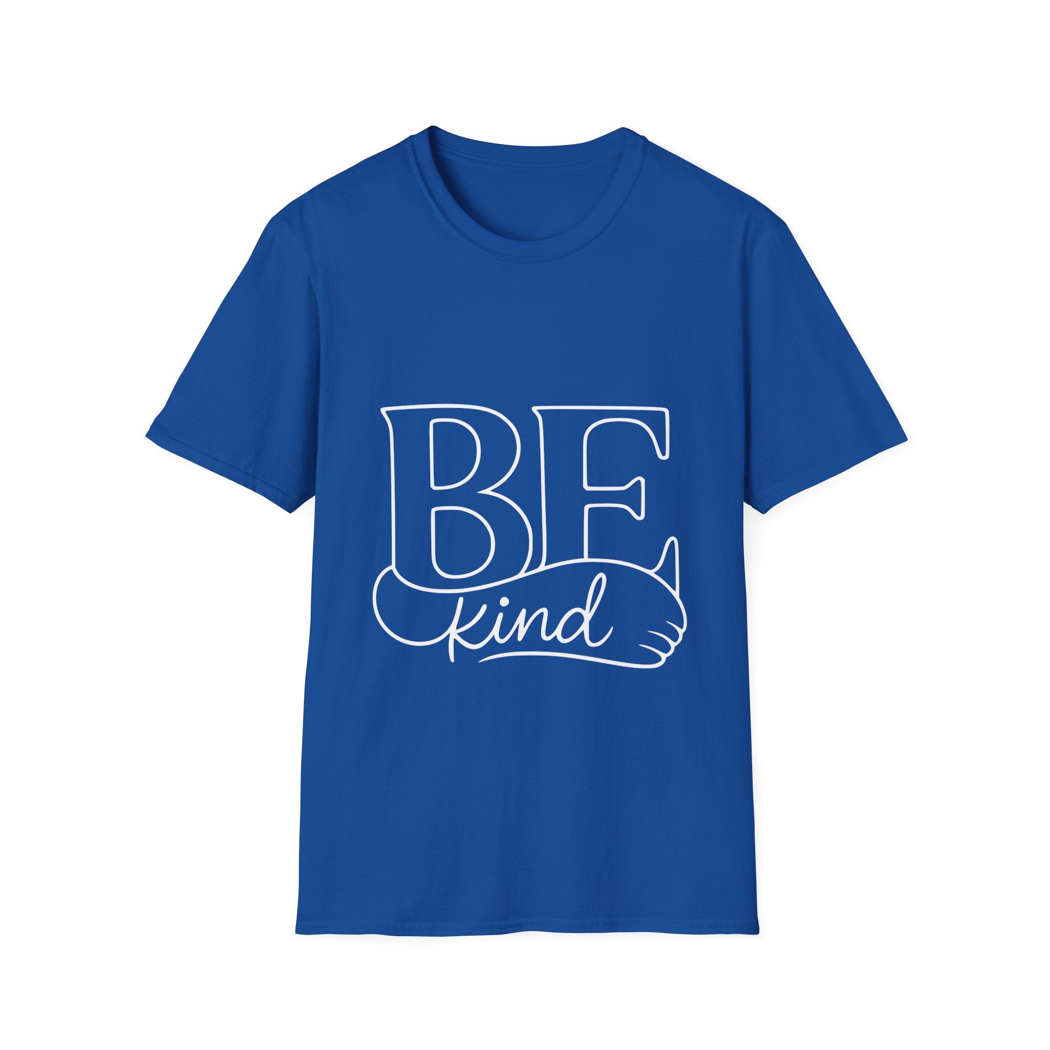 T-Shirt - BE Kind Outline Graphic Tee — Positive Message, Casual Everyday Wear