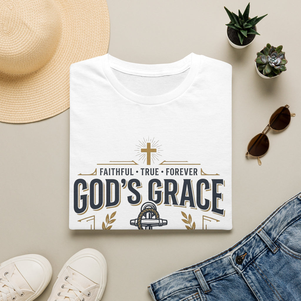 God's Grace T-Shirt — Faithful, True & Forever Christian Tee