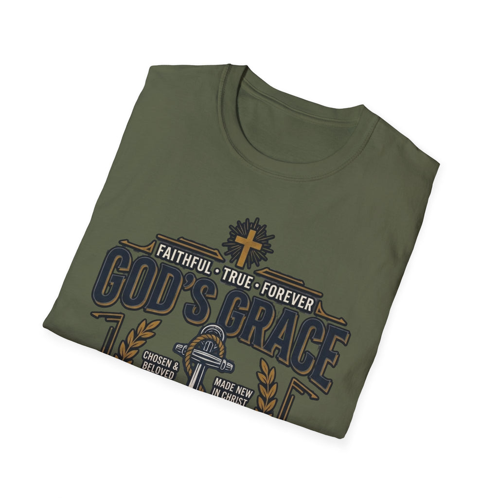 God's Grace T-Shirt — Faithful, True & Forever Christian Tee