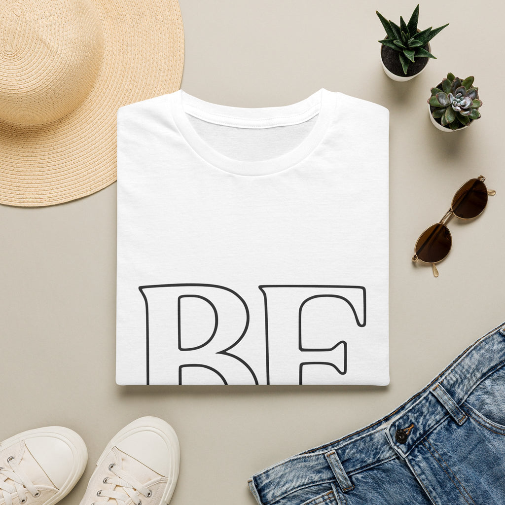 T-Shirt - BE Kind Outline Graphic Tee — Positive Message, Casual Everyday Wear