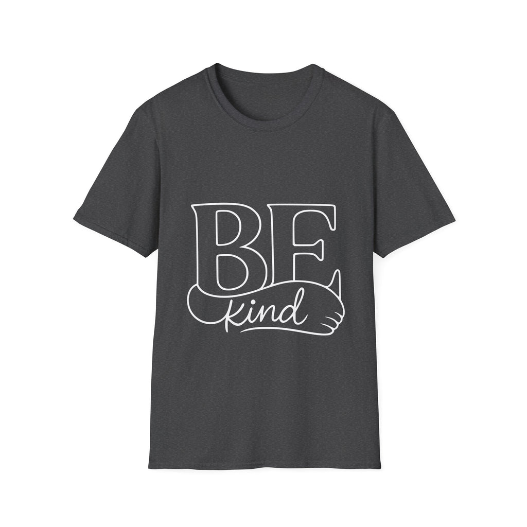T-Shirt - BE Kind Outline Graphic Tee — Positive Message, Casual Everyday Wear