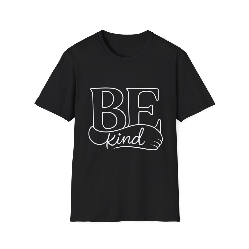 T-Shirt - BE Kind Outline Graphic Tee — Positive Message, Casual Everyday Wear