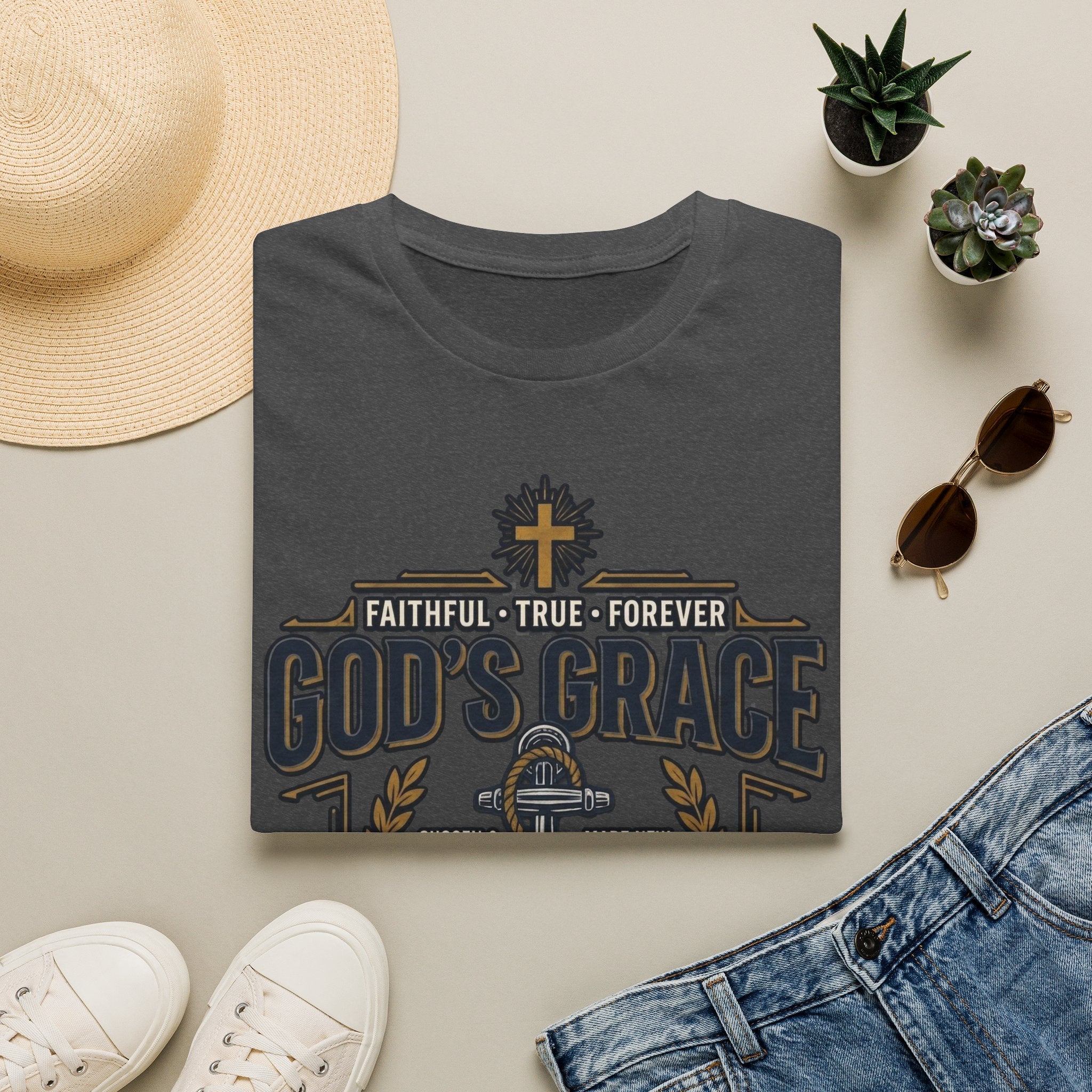 God's Grace T-Shirt — Faithful, True & Forever Christian Tee