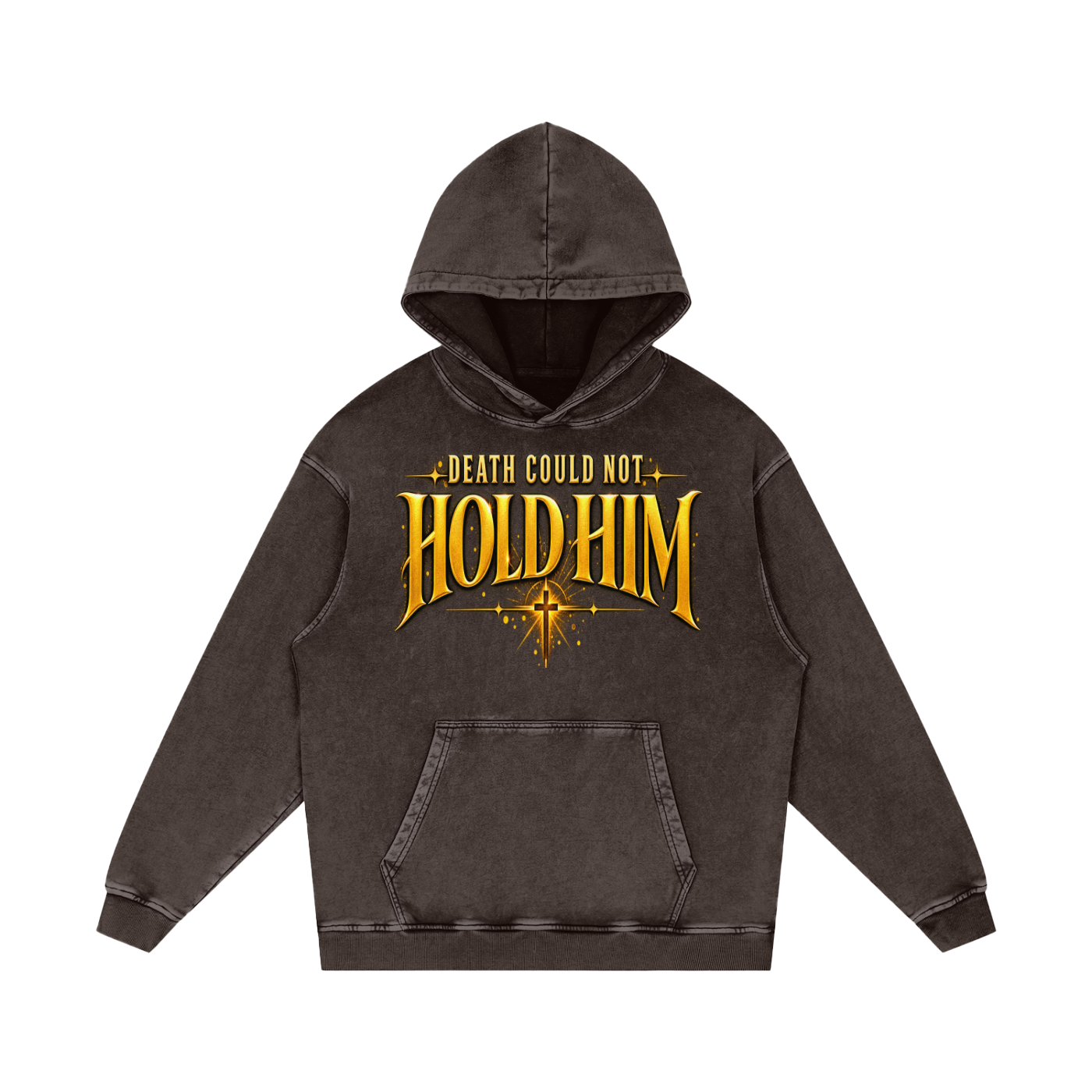 RISEN heavyweight Christian hoodie inspired by Matthew 28:6