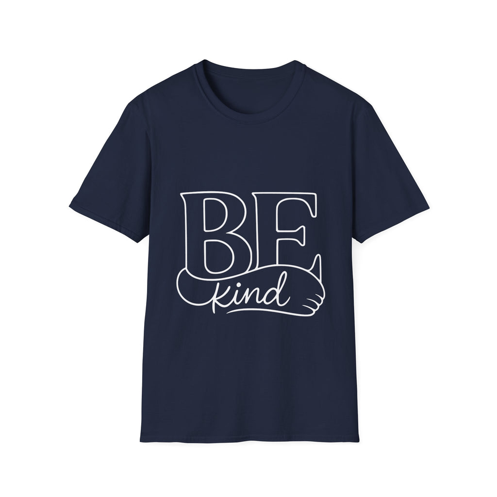 T-Shirt - BE Kind Outline Graphic Tee — Positive Message, Casual Everyday Wear