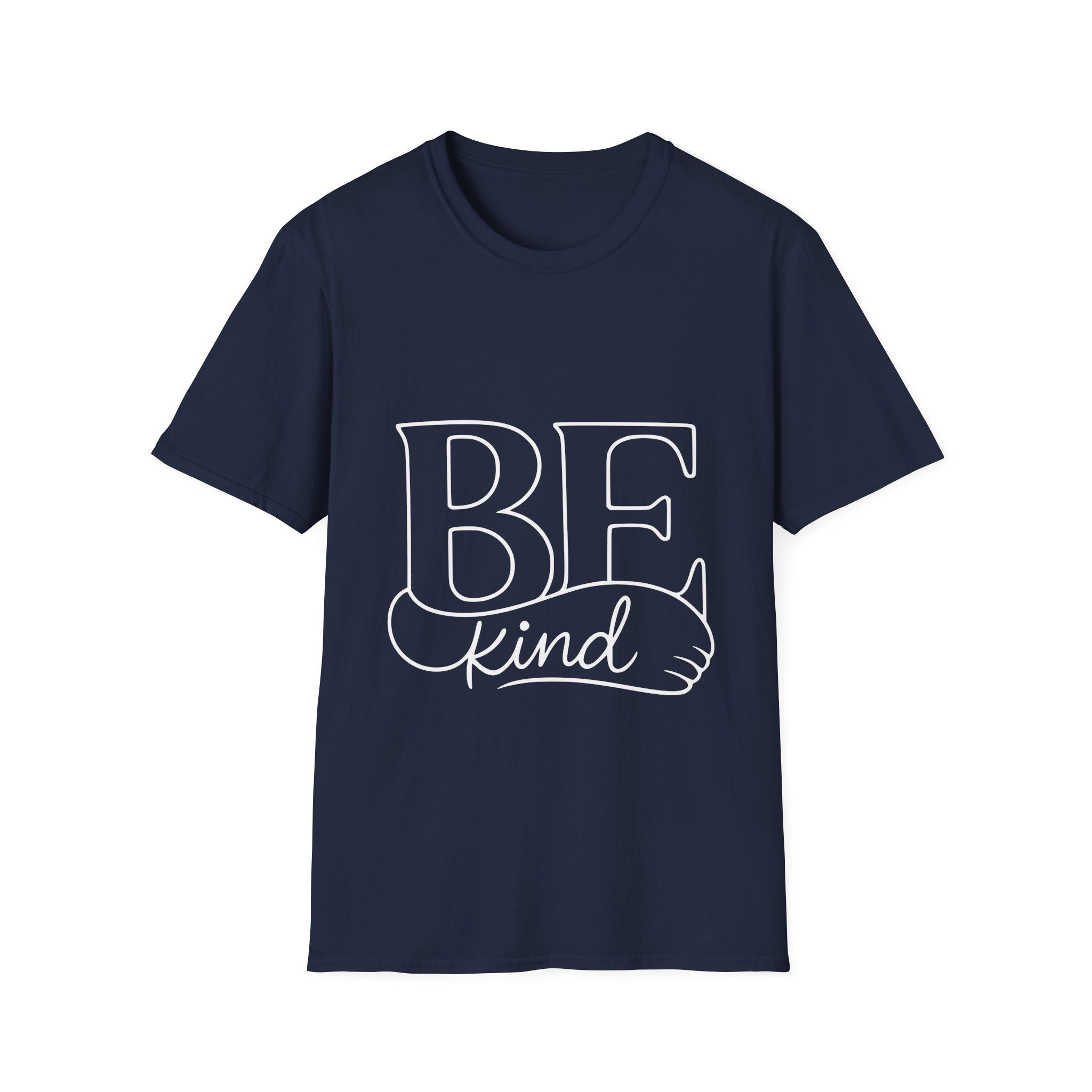 T-Shirt - BE Kind Outline Graphic Tee — Positive Message, Casual Everyday Wear