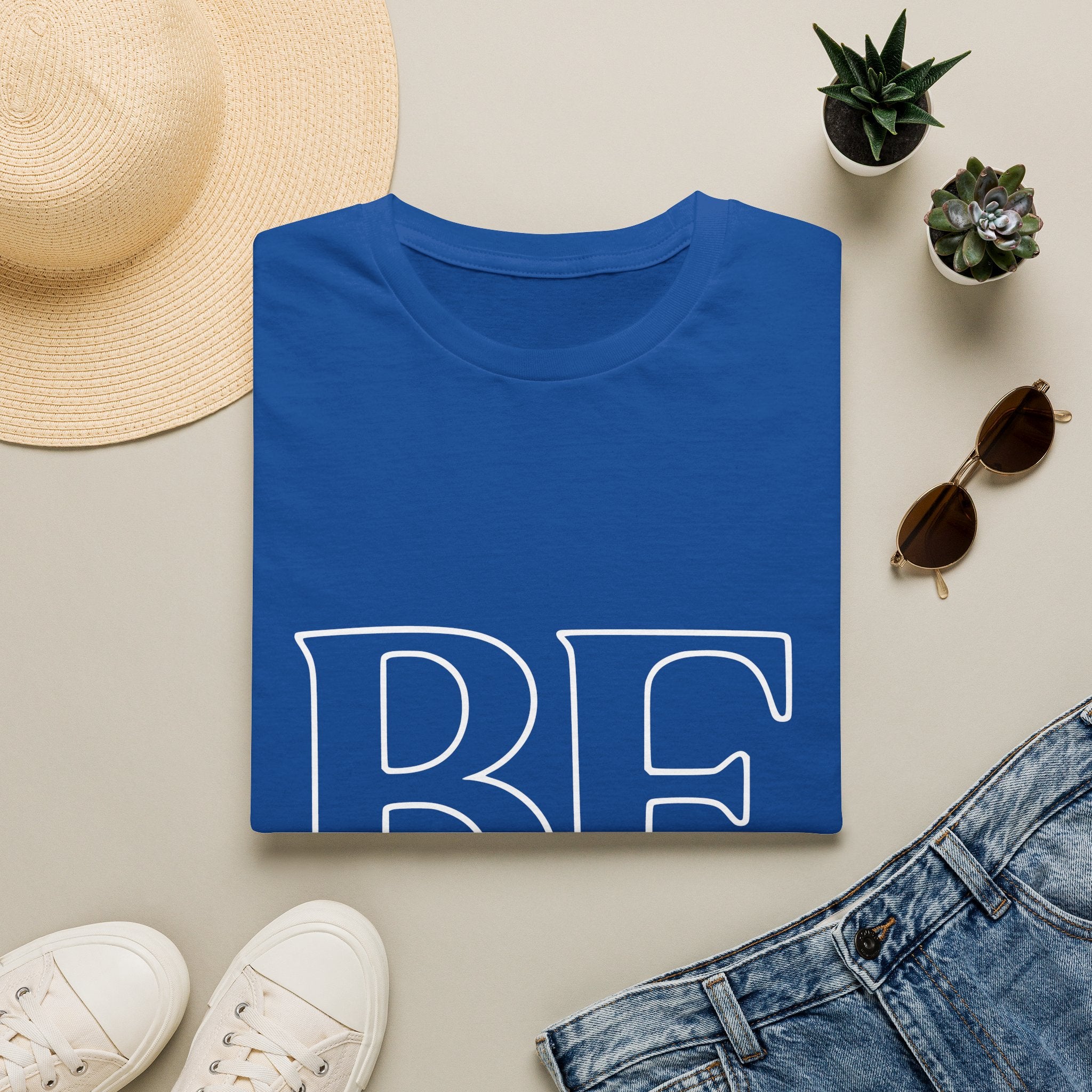 T-Shirt - BE Kind Outline Graphic Tee — Positive Message, Casual Everyday Wear