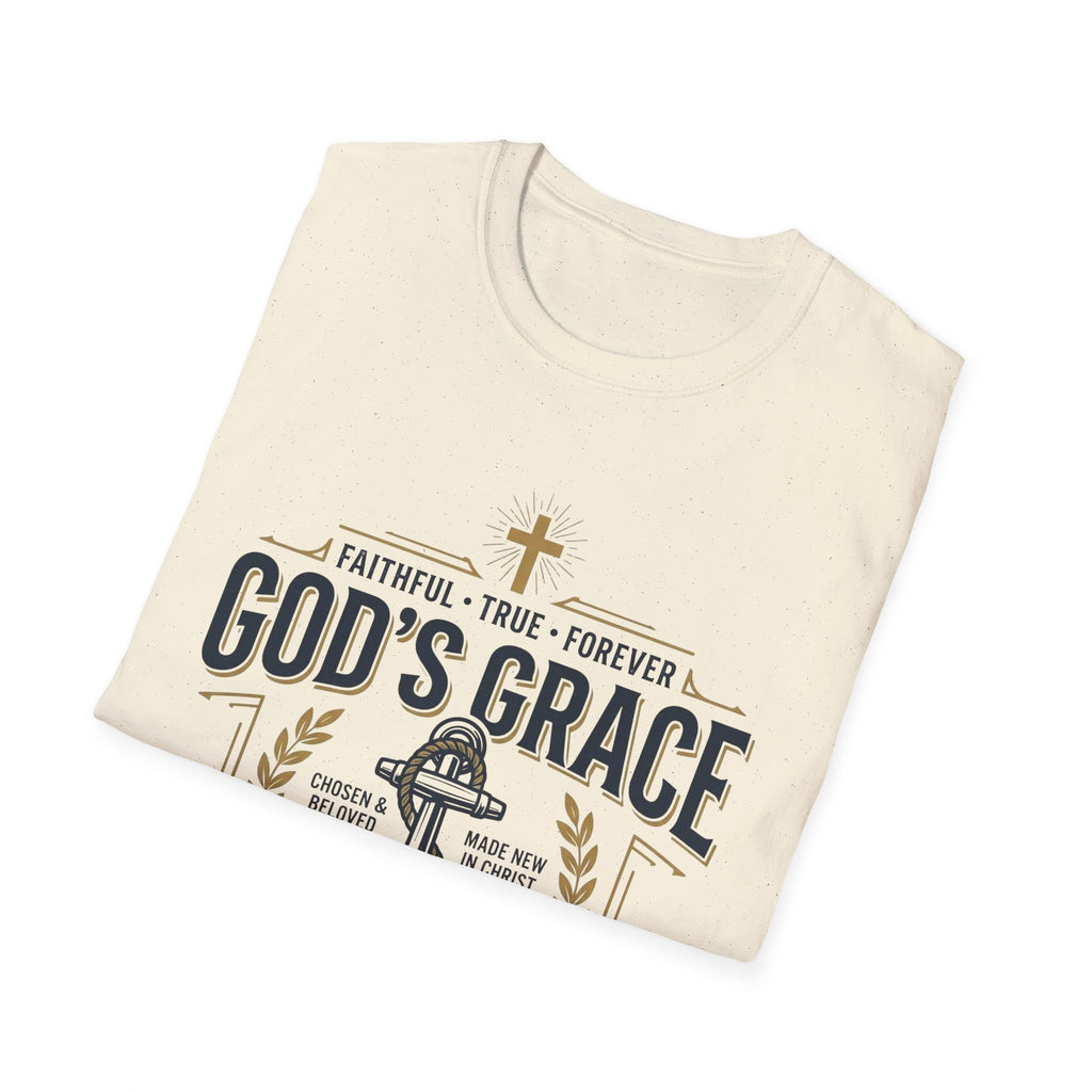 God's Grace T-Shirt — Faithful, True & Forever Christian Tee